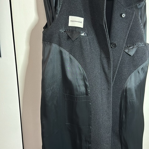 Pronto Uomo Mens lambswool winter coat size 38 made in Italy - Picture 8 of 8